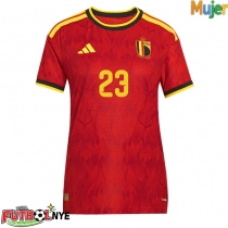 Camiseta Bélgica Michy Batshuayi #23 Primera Equipación para mujer Mundial 2026 manga corta